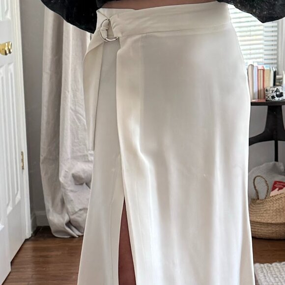 Zara White Midi Skirt - Picture 2 of 9